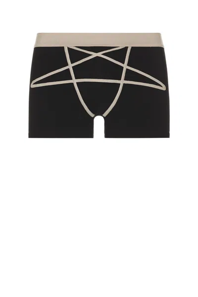 Rick Owens Penta Boxer Brief In Black