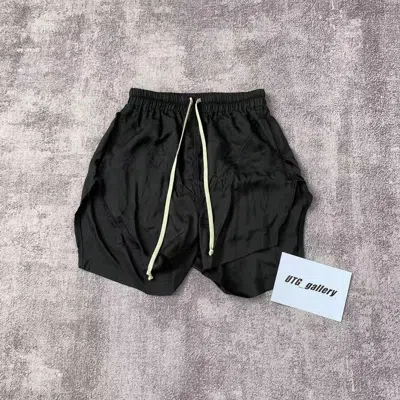 Pre-owned Rick Owens Penta Boxers Shorts 23ss Edfu Runway Size 38 In Black
