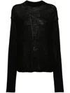 Rick Owens Penta Sweater In Black