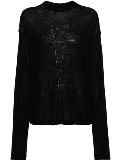 Rick Owens Penta Sweater In Black