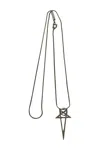 Rick Owens Pentagram Charm Accessories In Grey