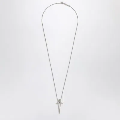Rick Owens Pentagram Necklace In Metal Men