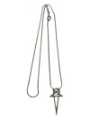 Rick Owens Pentagram Charm Accessories In Metallic