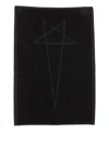 Rick Owens Pentagram Towel In 黑色