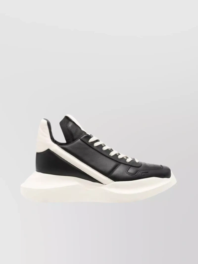 RICK OWENS PERFORATED CHUNKY SOLE RUNNER SNEAKERS