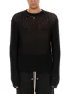 Rick Owens Las Palmas-knit Sweater In Black