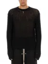 Rick Owens Las Palmas-knit Sweater In Black