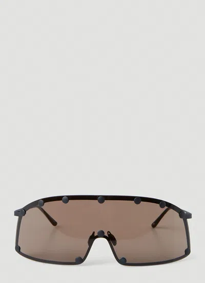 Rick Owens Performa Shielding Sunglasses In Black