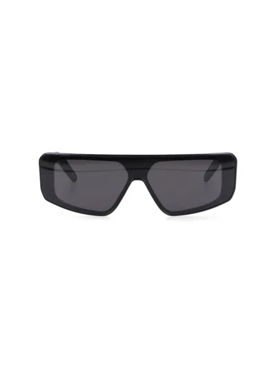 Rick Owens 'performa' Sunglasses In Black