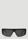 Rick Owens Black Temple Performa Sunglasses In Black