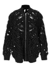 Rick Owens Peter Flight Strap-detail Oversized Jacket In Black