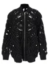 Rick Owens Peter Flight Strap-detail Oversized Jacket In Black