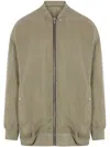 Rick Owens Peter Jumbo Flight Jacket In Neutrals
