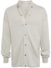 Rick Owens Peter V-neck Wool Cardigan In Neutrals