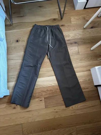 Pre-owned Rick Owens Phleg Dietrich Trousers Ripstop Nylon In Grey