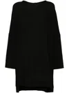 Rick Owens Phleg Mini Virgin Wool Blouse In Black