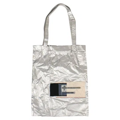 Pre-owned Rick Owens Photographic Patch Tote Bag 'silver' | Grey | Men's Size Onesize