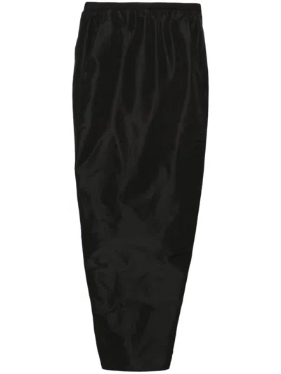 Rick Owens Pillar Cady Maxi Skirt In Black