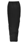 Rick Owens "pillar" Maxi Skirt In Black