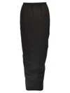 Rick Owens "pillar" Maxi Skirt In Black