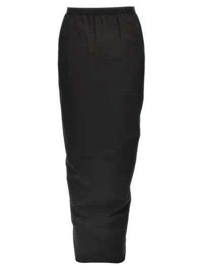 RICK OWENS RICK OWENS 'PILLAR LONG' SKIRT