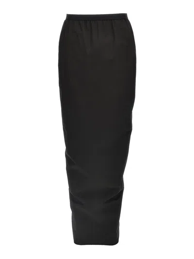 RICK OWENS FALDA LARGA - NEGRO