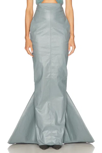 Rick Owens Pillar Long Skirt In Mouthwash