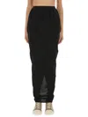 Rick Owens "pillar" Maxi Skirt In Black