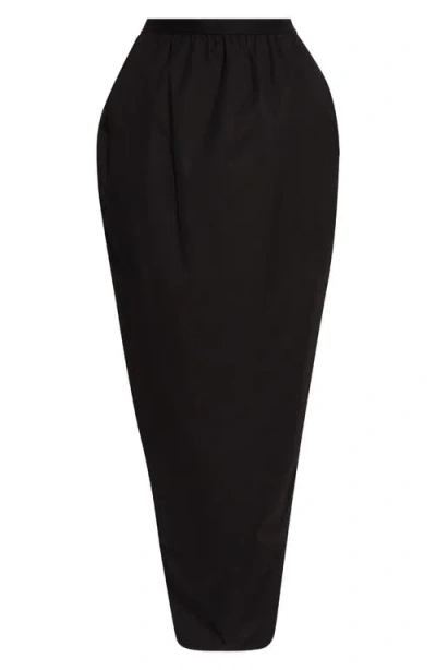 Rick Owens Pillar Maxi Skirt In Black
