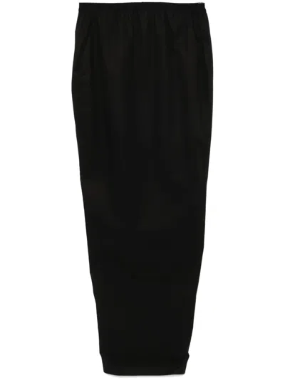 Rick Owens Pillar Maxi Skirt In Black