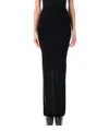 Rick Owens Pillar Maxi Skirt In Black