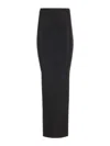 Rick Owens Column Stretch-knit Maxi Skirt In Black