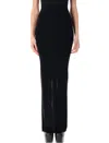 Rick Owens Pillar Maxi Skirt In Black