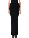 Rick Owens Pillar Maxi Skirt In Black