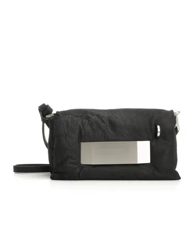 Rick Owens Flap Shoulder Bag In Black