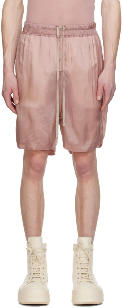 Rick Owens Pink Boxers Shorts In 63 Dusty Pink
