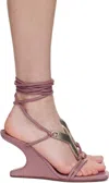 Rick Owens Pink Concordians Cantilever 8 Hydra Heeled Sandals In Pink