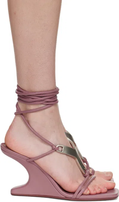 Rick Owens Pink Concordians Cantilever 8 Hydra Heeled Sandals
