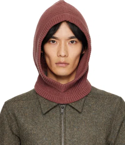 Rick Owens Pink Concordians Cashmere Hood
