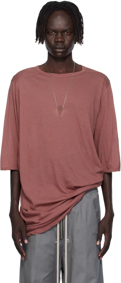 Rick Owens Pink Concordians Jumbo T-shirt In Multi