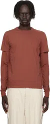 Rick Owens Pink Concordians Short Level T-shirt In Brown