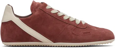 RICK OWENS PINK CONCORDIANS MINIMAL SNEAKERS