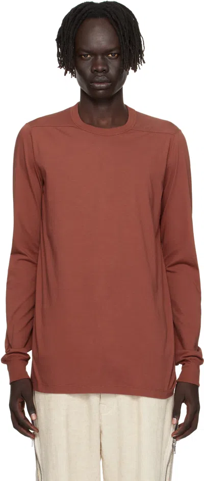 Rick Owens Pink Concordians Short Level T-shirt In Orange