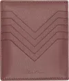 Rick Owens Pink Concordians Square Card Holder In Brown