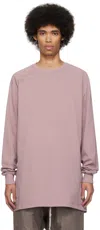 Rick Owens Pink Crewneck Sweatshirt In 63 Dusty Pink