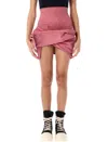 Rick Owens Women's Porterville Draped Mini Skirt
