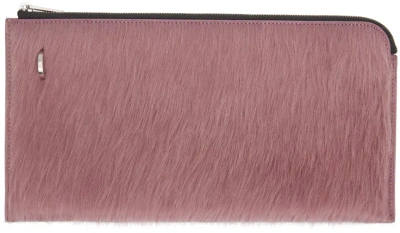 Rick Owens Pink Invite Envelope Wallet In 63 Dusty Pink