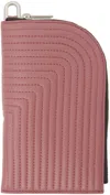 Rick Owens Pink Neck Wallet In 23 Thulian