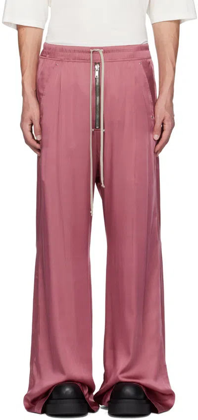 Rick Owens Pink Porterville Wide Bela Trousers In 23 Thulian