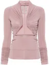 RICK OWENS PINK PRONG CUT-OUT TOP